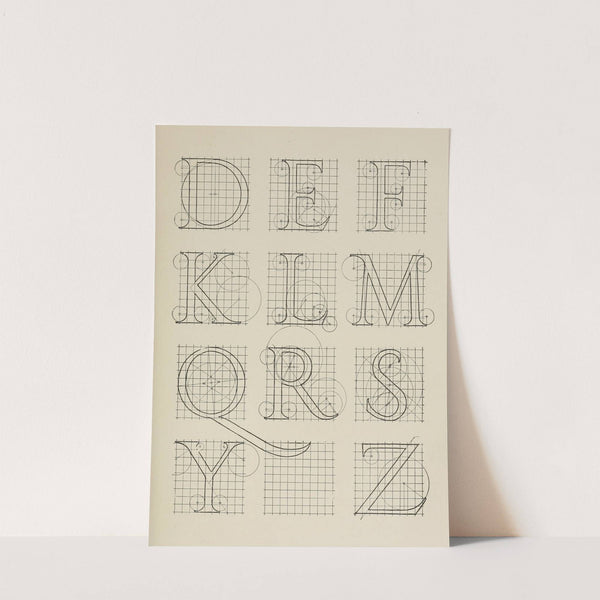 Alphabet After Serlio 2 (1902) by Frank Chouteau Brown