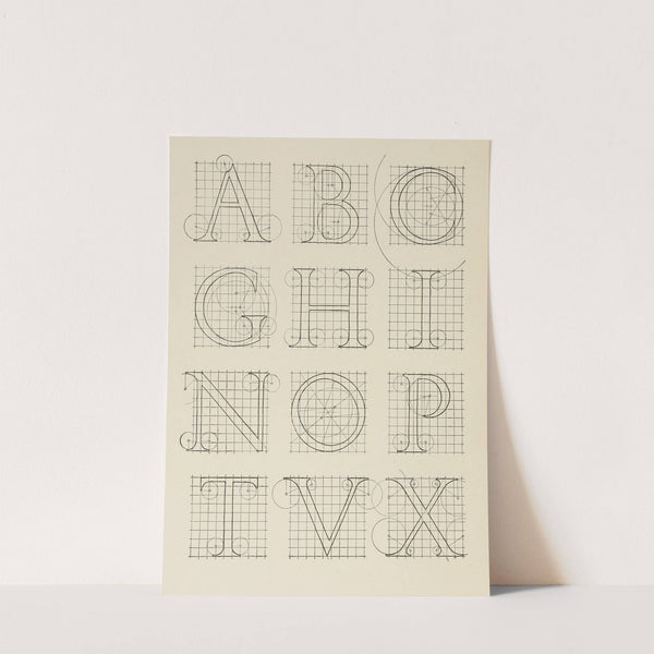 Alphabet After Serlio (1902) by Frank Chouteau Brown