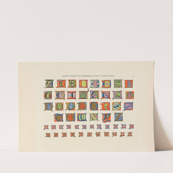 Alphabete und Schriftmuster by Johann Georg Brandt