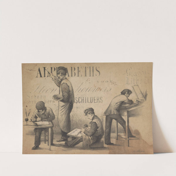 Alphabeths voor steenhouwers – Title Page (1855) by Pieter Wilhelmus van de Weijer