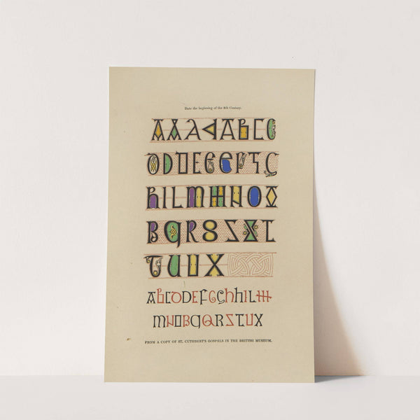 Alphabets: numerals, and devices of the middle ages Pl.01 by Henry Shaw