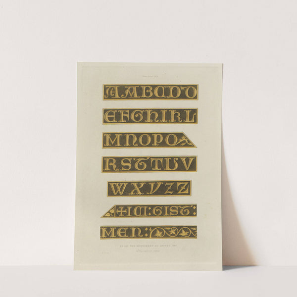 Alphabets: numerals, and devices of the middle ages Pl.06 by Henry Shaw