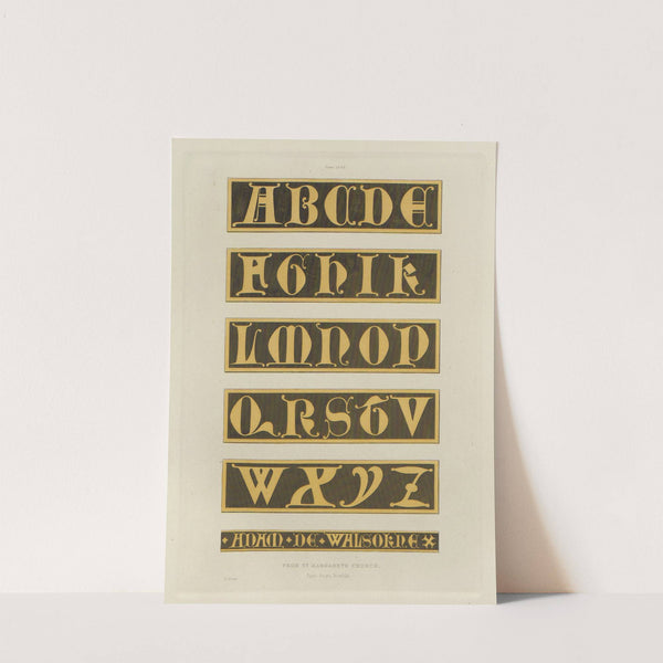 Alphabets: numerals, and devices of the middle ages Pl.07 by Henry Shaw