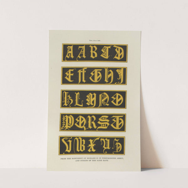 Alphabets: numerals, and devices of the middle ages Pl.09 by Henry Shaw