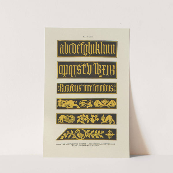 Alphabets: numerals, and devices of the middle ages Pl.10 by Henry Shaw