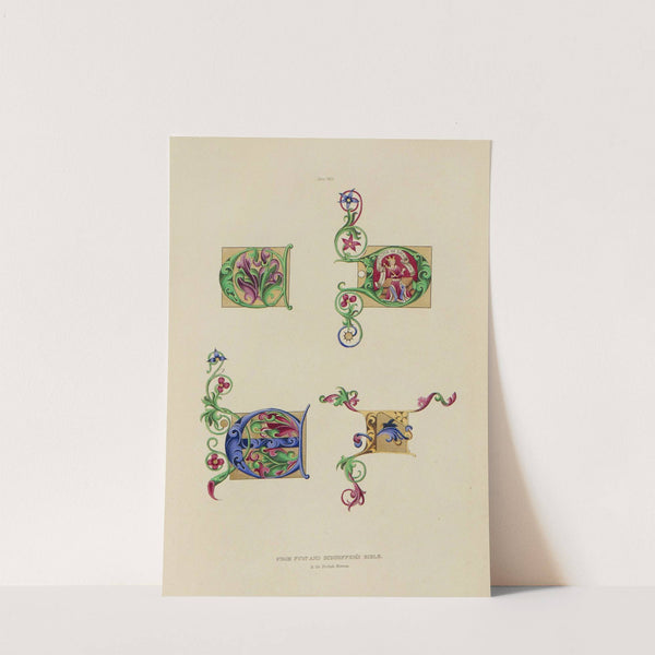 Alphabets: numerals, and devices of the middle ages Pl.12 by Henry Shaw