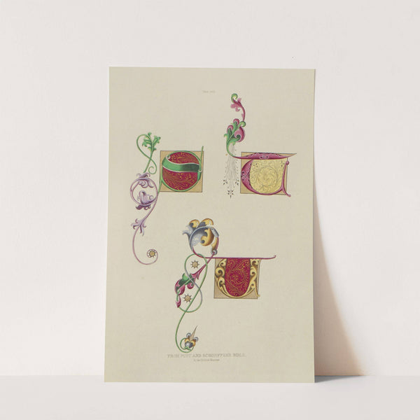 Alphabets: numerals, and devices of the middle ages Pl.16 by Henry Shaw