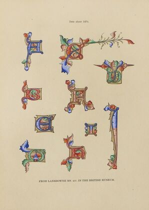 Alphabets:numerals, and devices of the middle ages Pl.17