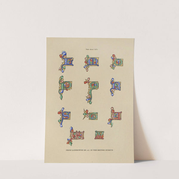 Alphabets: numerals, and devices of the middle ages Pl.18 by Henry Shaw