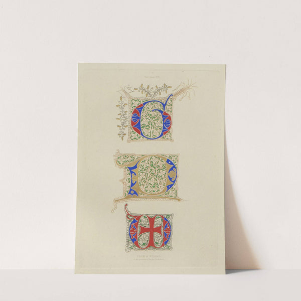 Alphabets: numerals, and devices of the middle ages Pl.19 by Henry Shaw