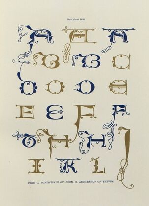 Alphabets:numerals, and devices of the middle ages Pl.22