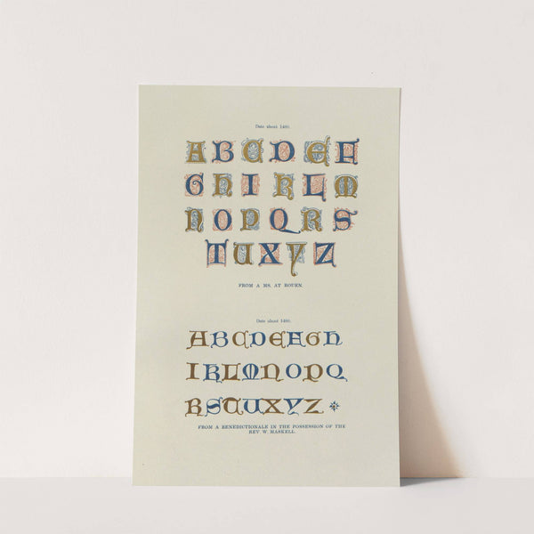 Alphabets: numerals, and devices of the middle ages Pl.24 by Henry Shaw