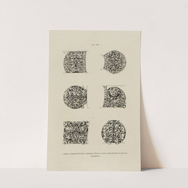 Alphabets: numerals, and devices of the middle ages Pl.26 by Henry Shaw