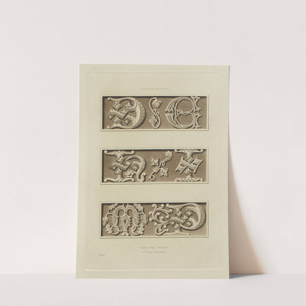 Alphabets: numerals, and devices of the middle ages Pl.29 by Henry Shaw