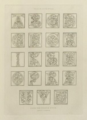 Alphabets:numerals, and devices of the middle ages Pl.30