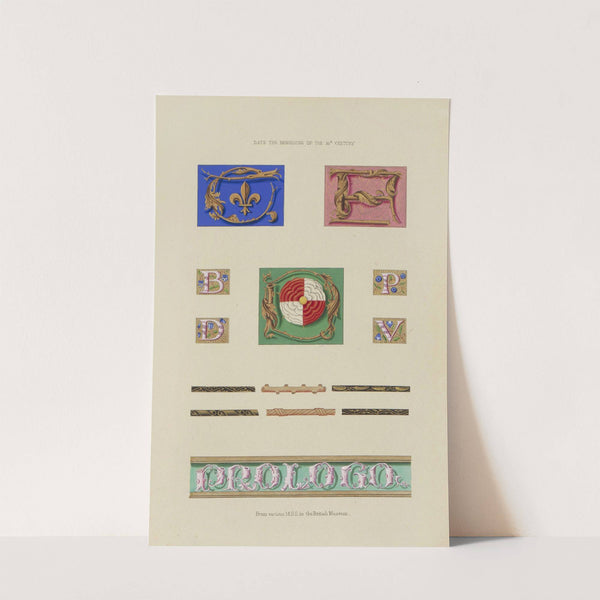 Alphabets: numerals, and devices of the middle ages Pl.32 by Henry Shaw