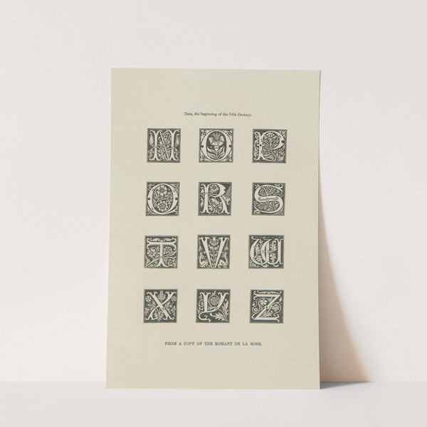 Alphabets: numerals, and devices of the middle ages Pl.34 by Henry Shaw