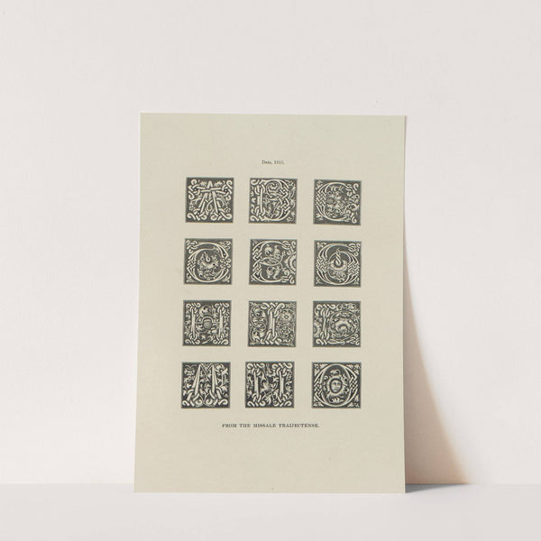 Alphabets: numerals, and devices of the middle ages Pl.36 by Henry Shaw