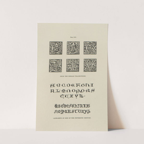 Alphabets: numerals, and devices of the middle ages Pl.37 by Henry Shaw