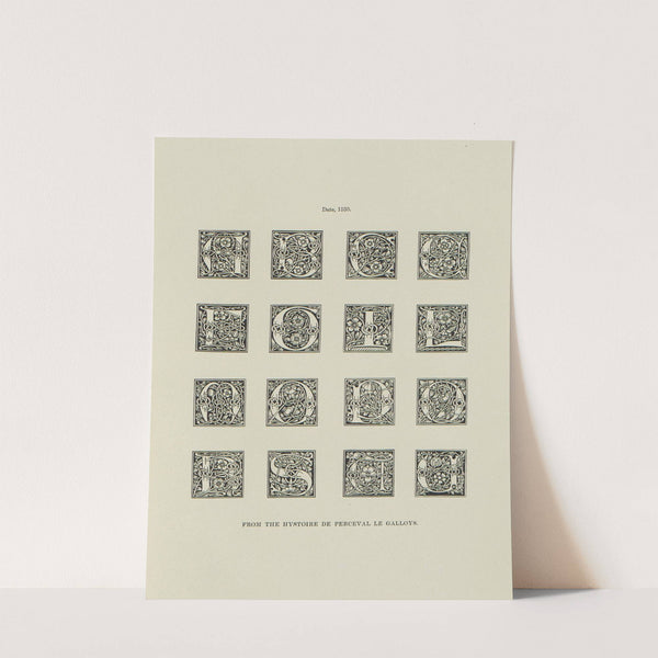 Alphabets: numerals, and devices of the middle ages Pl.40 by Henry Shaw