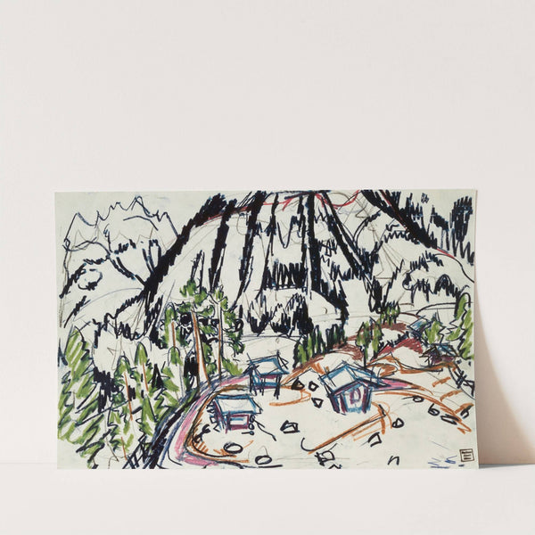 Alphütten (Frauenkirch) by Albert Müller