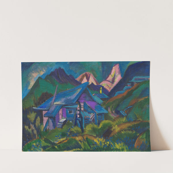 Alphütten und Tinzenhorn (1919-1920) by Ernst Ludwig Kirchner