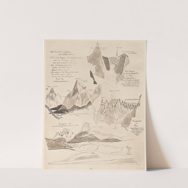 Alpine Architektur Pl. 4 by Bruno Taut