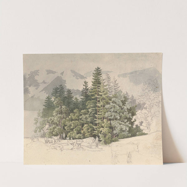 Alpine Landscape by Friedrich Salathé