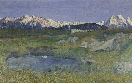 Alpine Landscape at Sunset