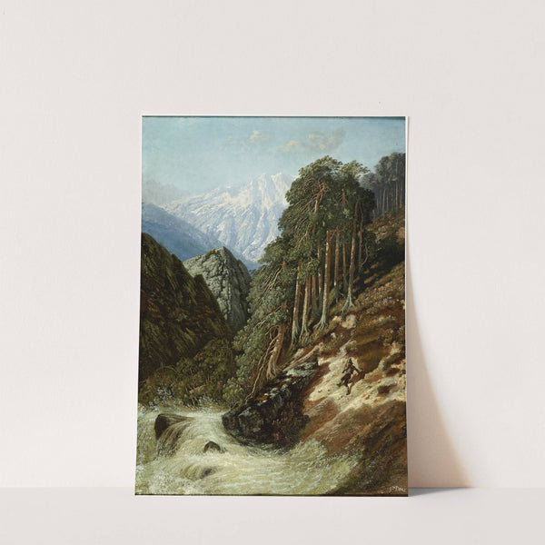 Alpine Landscape with Beck (after 1870) by Gustave Doré