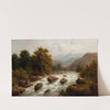 Alpine Landscape with River by Julius Rose