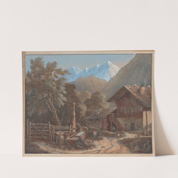 Alpine Scene. by Henri Boug d'''Orschwiller