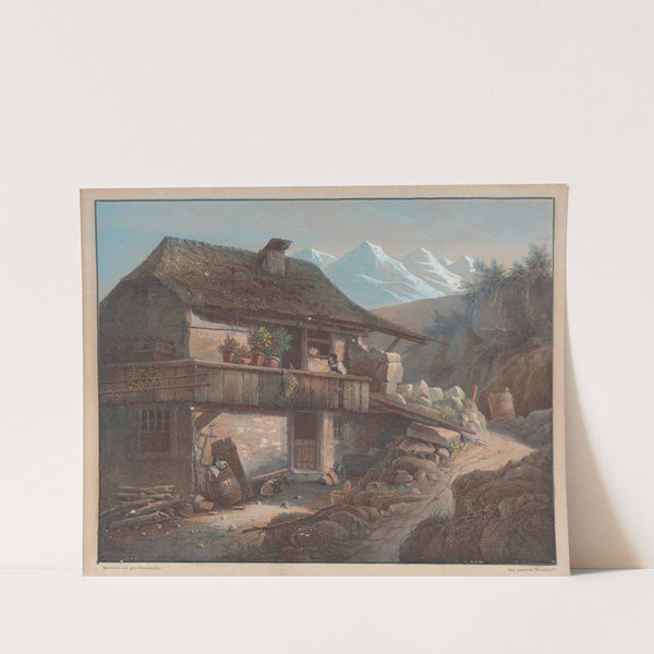 Alpine Scene by Henri Boug d'''Orschwiller