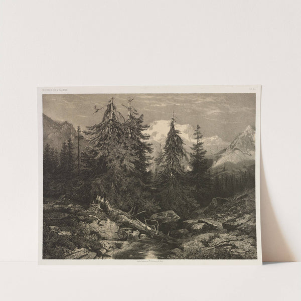 Alpine Stream (mid-1800s) by Alexandre Calame