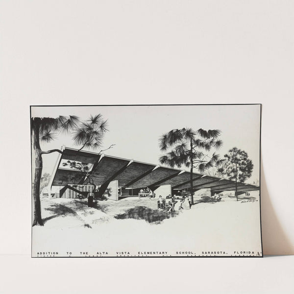 Alta Vista Elementary School, Sarasota, Florida, Butterfly Wing by Victor Alfred Lundy