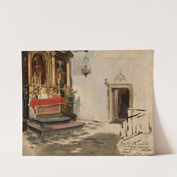 Altar in the church at Wola (1917) by Wojciech Kossak