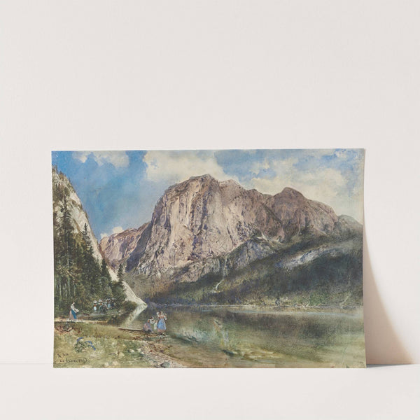 Altaussee Lake and Face of Mount Trissel by Rudolf von Alt