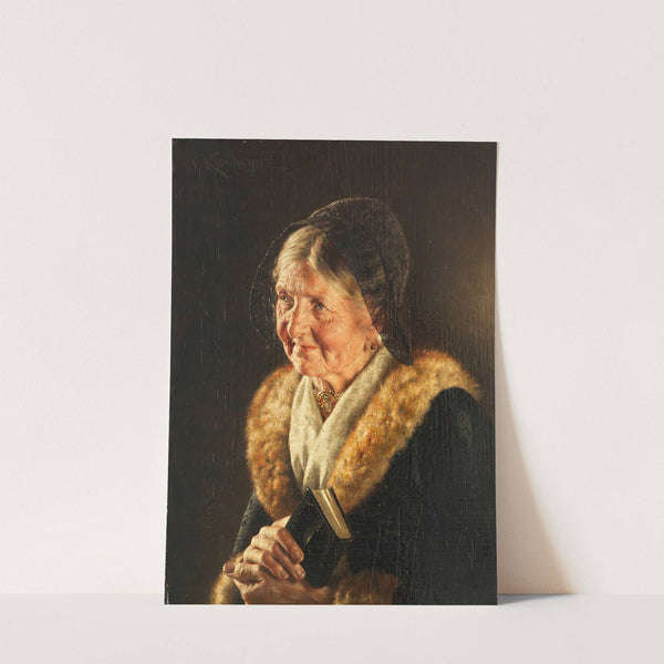 Alte Dame mit Gebetsbuch (1900.) by Carl Kronberger