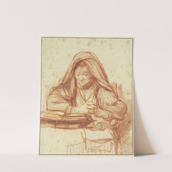 Alte Frau lesend im Gebet by Nicolaes Maes