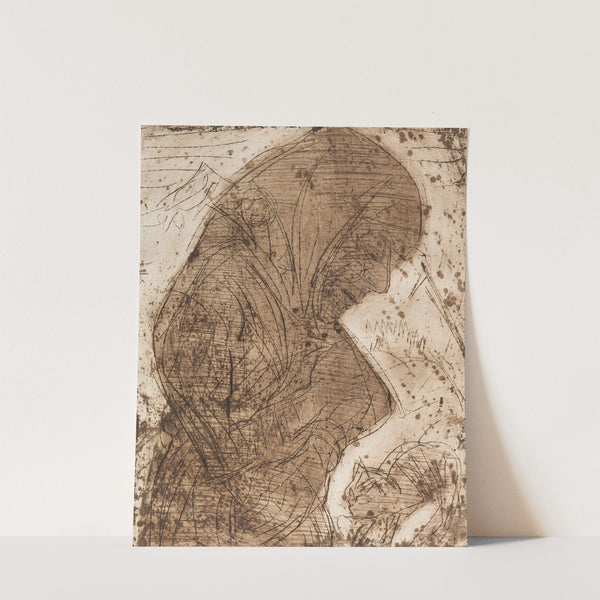 Alte Frau mit Katze (1922) by Ernst Ludwig Kirchner