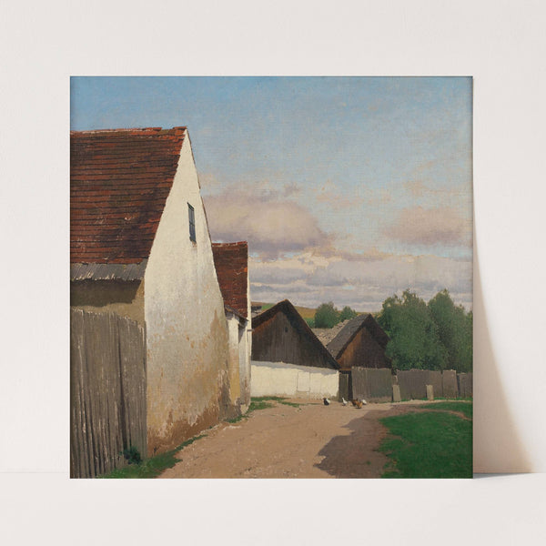 Alte Häuser in Gaudenzdorf (1907) by Ferdinand Brunner