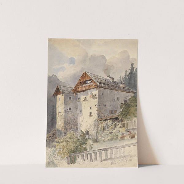 Alte Häuser in Hallstadt by Leopold Munsch