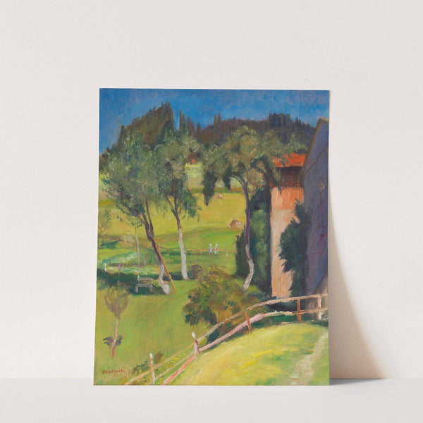 Alte Obstbäume hinter dem Haus by Otto Modersohn