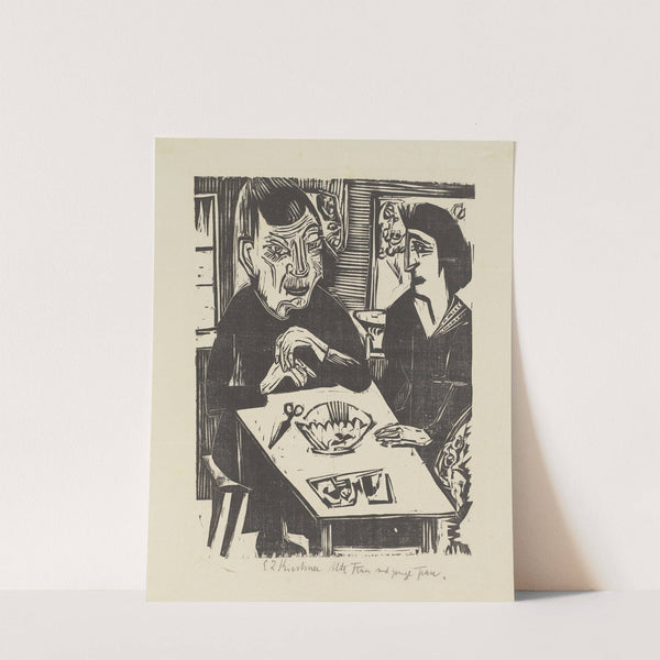 Alte und junge Frau by Ernst Ludwig Kirchner