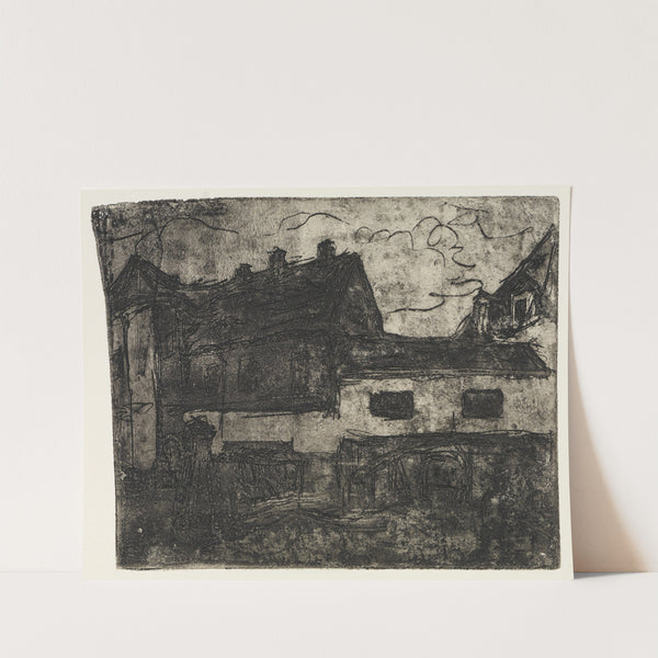 Alter Häuserdurchgang Dresden-Deuben (1906) by Ernst Ludwig Kirchner