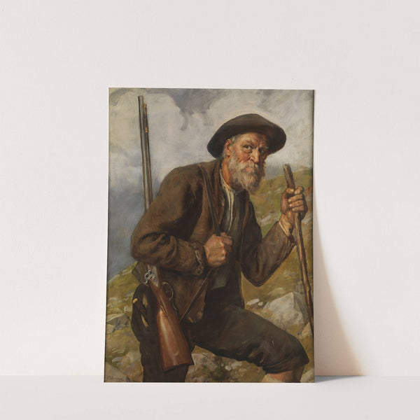 Alter Jäger mit Flinte by Franz von Defregger