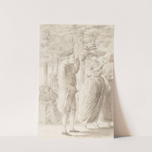 Alter Mann in edler Gesellschaft (1784) by Johann Jakob Lutz