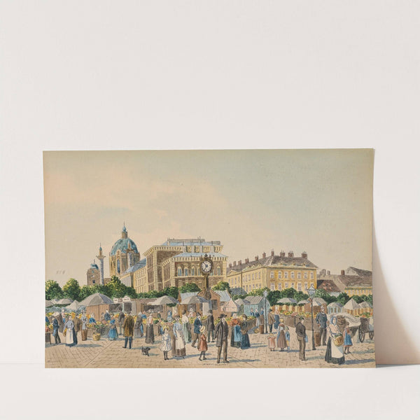 Alter Naschmarkt und Karlskirche by Max Neubauer