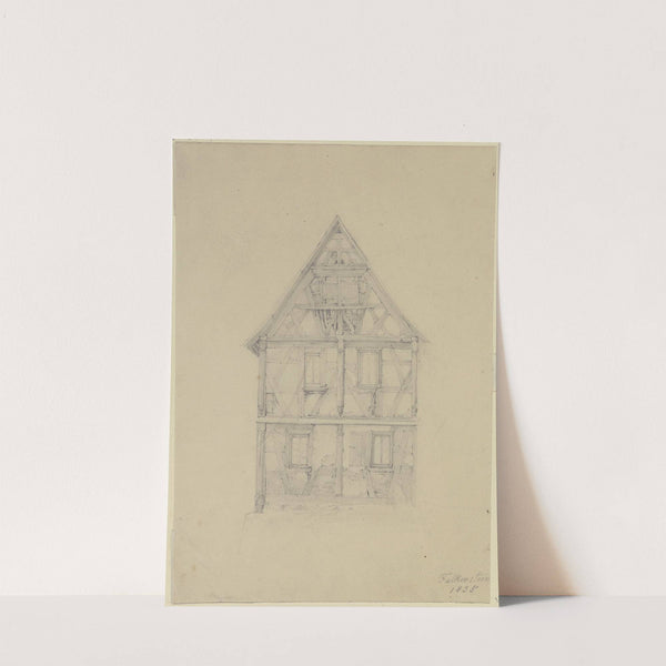 Altes Haus mit schönem Fachwerk by Jakob Fürchtegott Dielmann