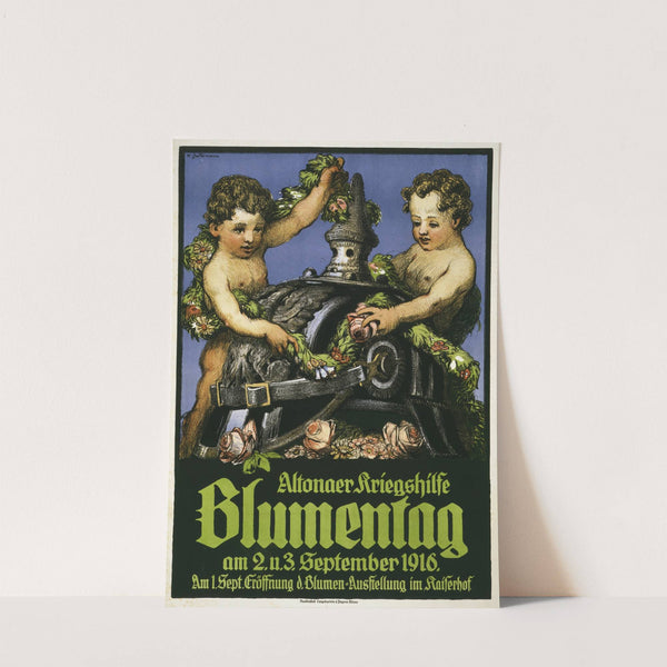 Altonaer Kriegshilfe Blumentag by Wilhelm Battermann